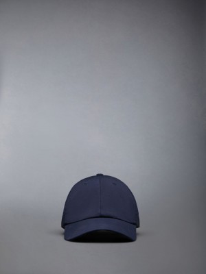 Women Thom Browne Typewriter Cloth Classic Baseball Caps Blue | CFO09W53668