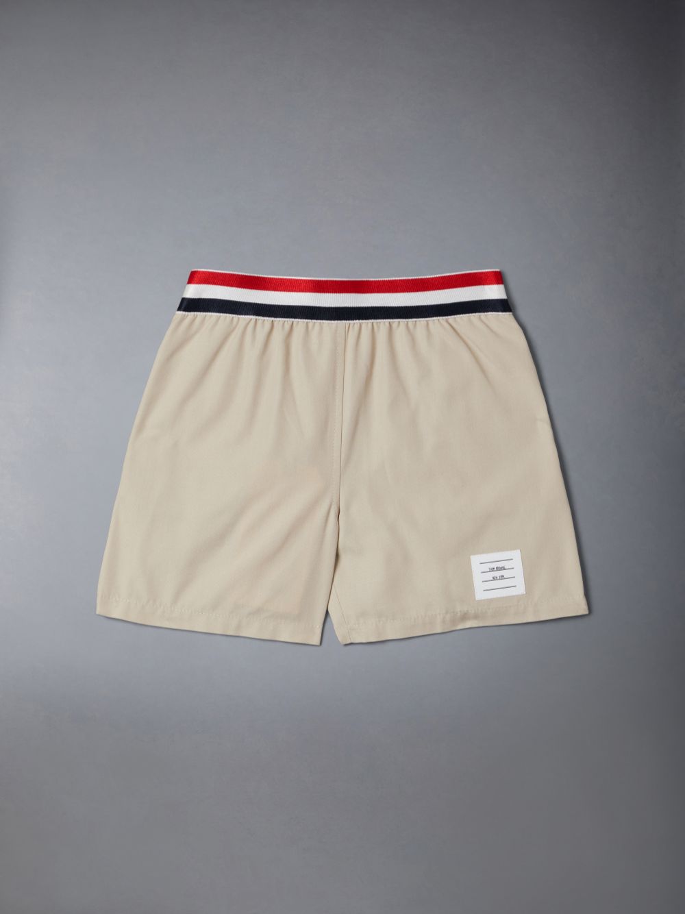 Boys\'s Thom Browne Typewriter Rugby Shorts Brown | GCF81J56395