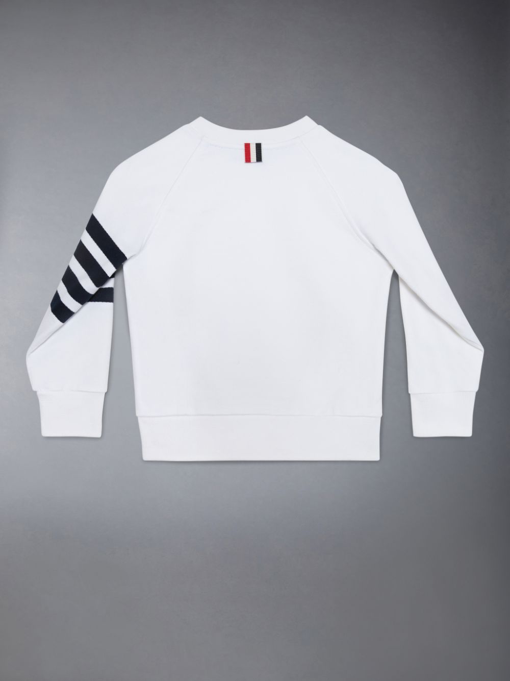 Girls's Thom Browne Classic Loopback 4-Bar Sweatshirts White | LCQ15B47211