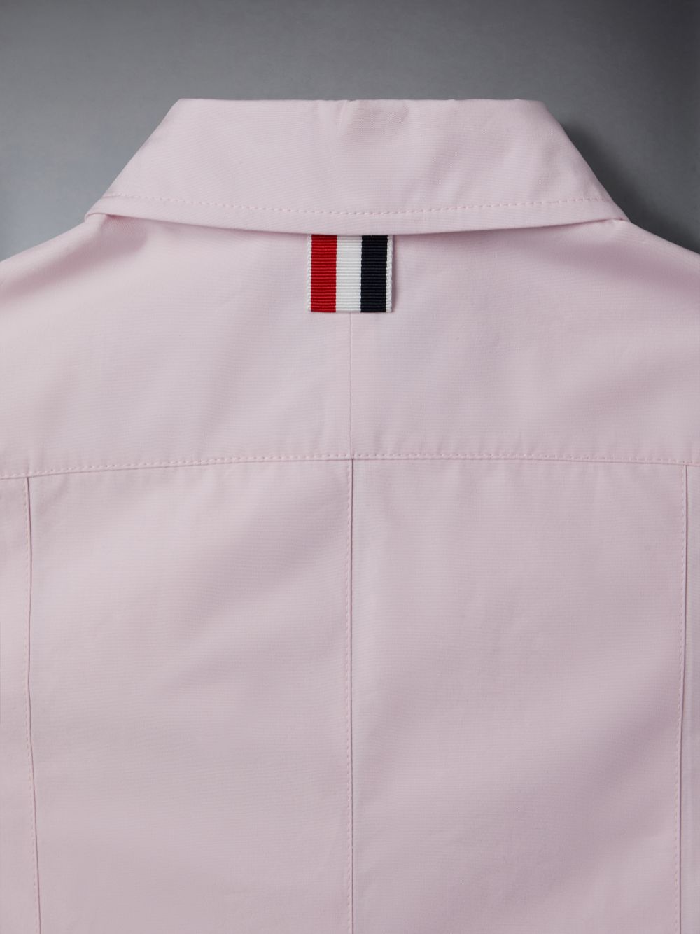 Girls's Thom Browne Poplin Wide Pleated Shirt Dress Pink | FBX01T99854
