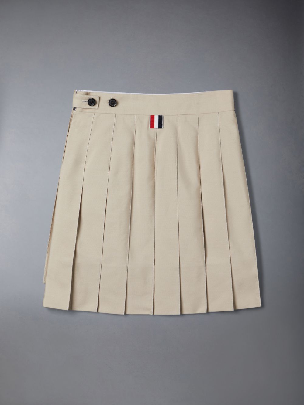 Girls's Thom Browne Typewriter Pleated Mini Skirts Brown | XQN02Q44711