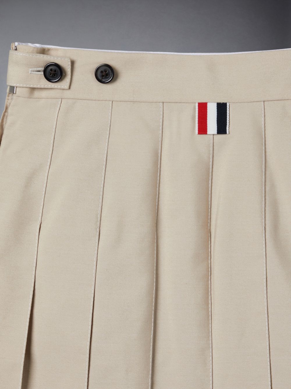 Girls's Thom Browne Typewriter Pleated Mini Skirts Brown | XQN02Q44711