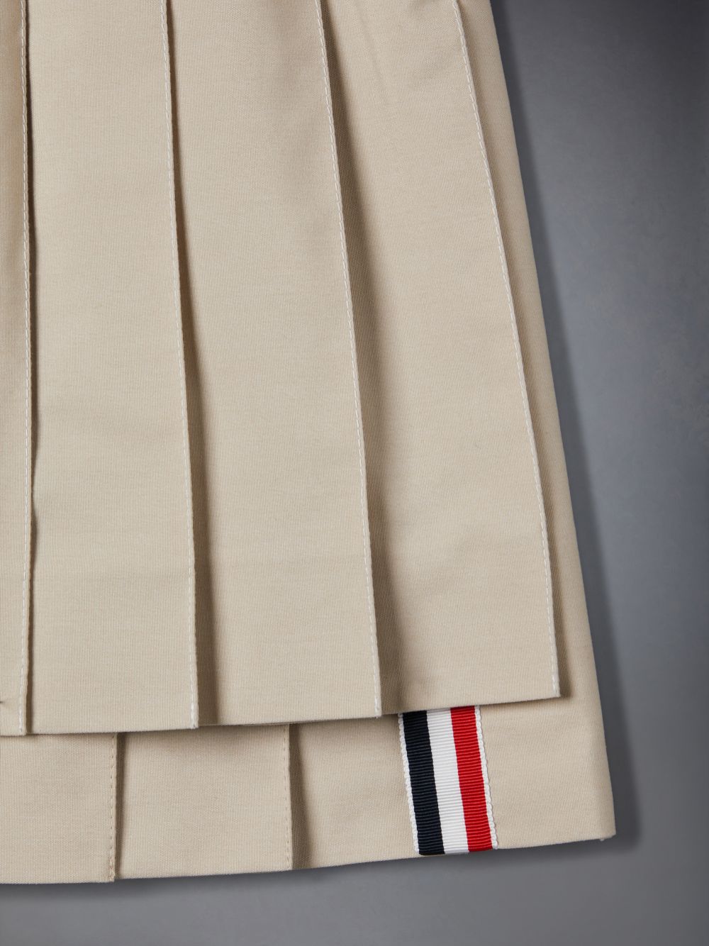 Girls's Thom Browne Typewriter Pleated Mini Skirts Brown | XQN02Q44711