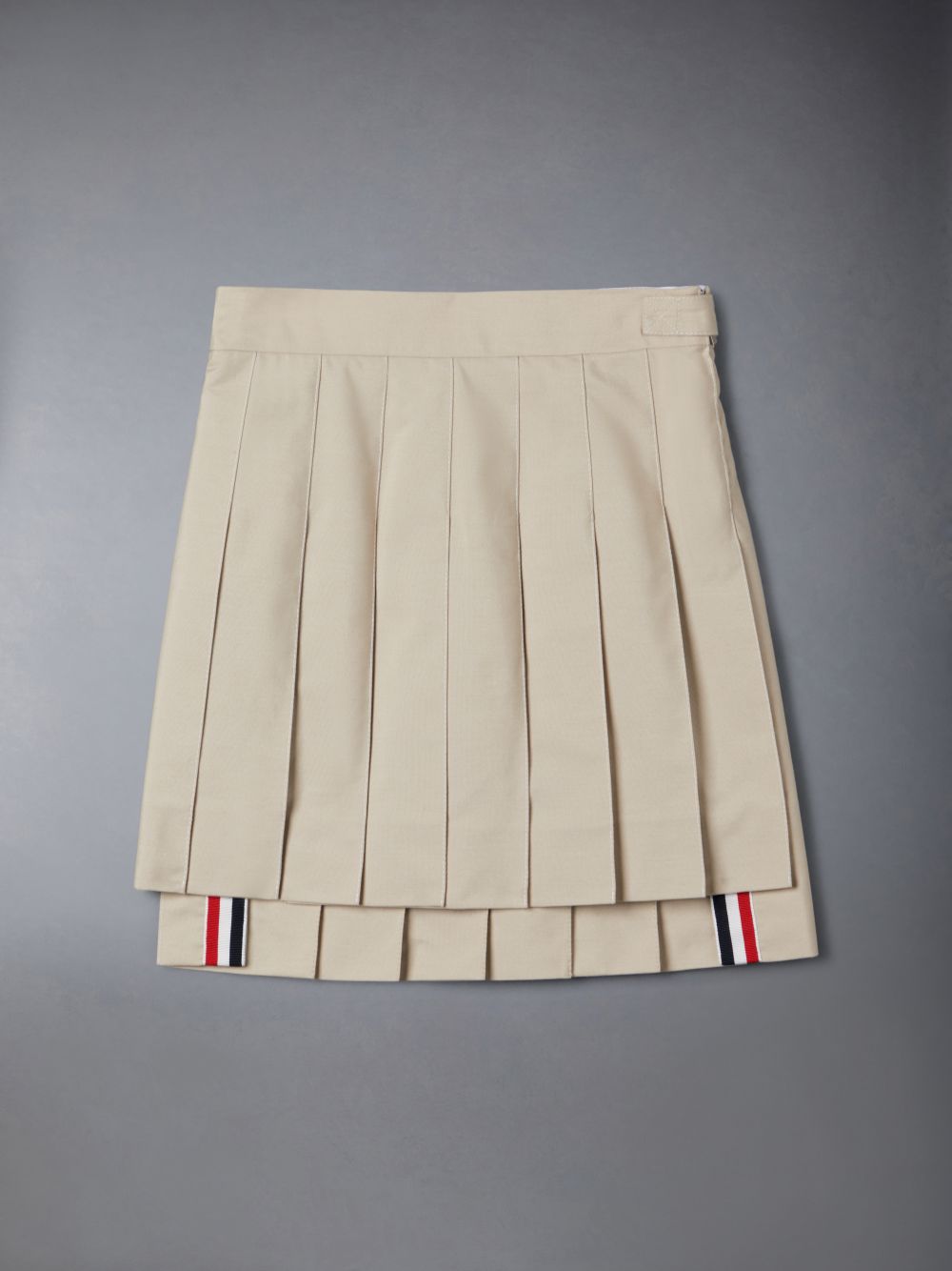 Girls\'s Thom Browne Typewriter Pleated Mini Skirts Brown | XQN02Q44711