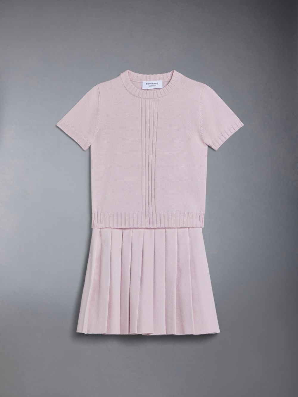 Girls's Thom Browne Wool Knit T Shirts Pink | PKT03K42228