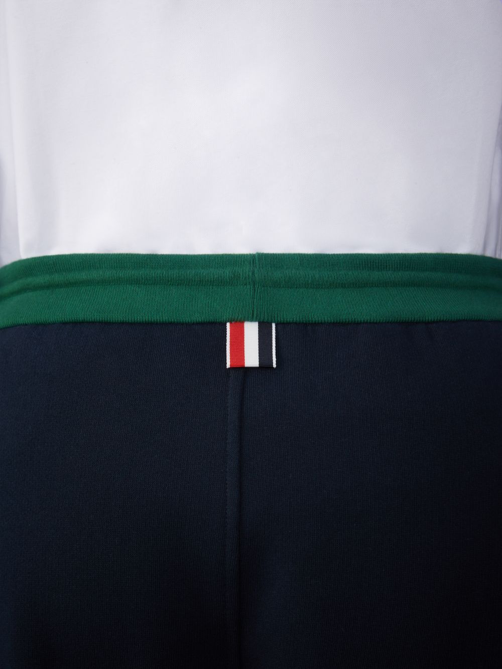 Men Thom Browne Brushed Color Blocked Sweatpants Blue | KZY95I40173