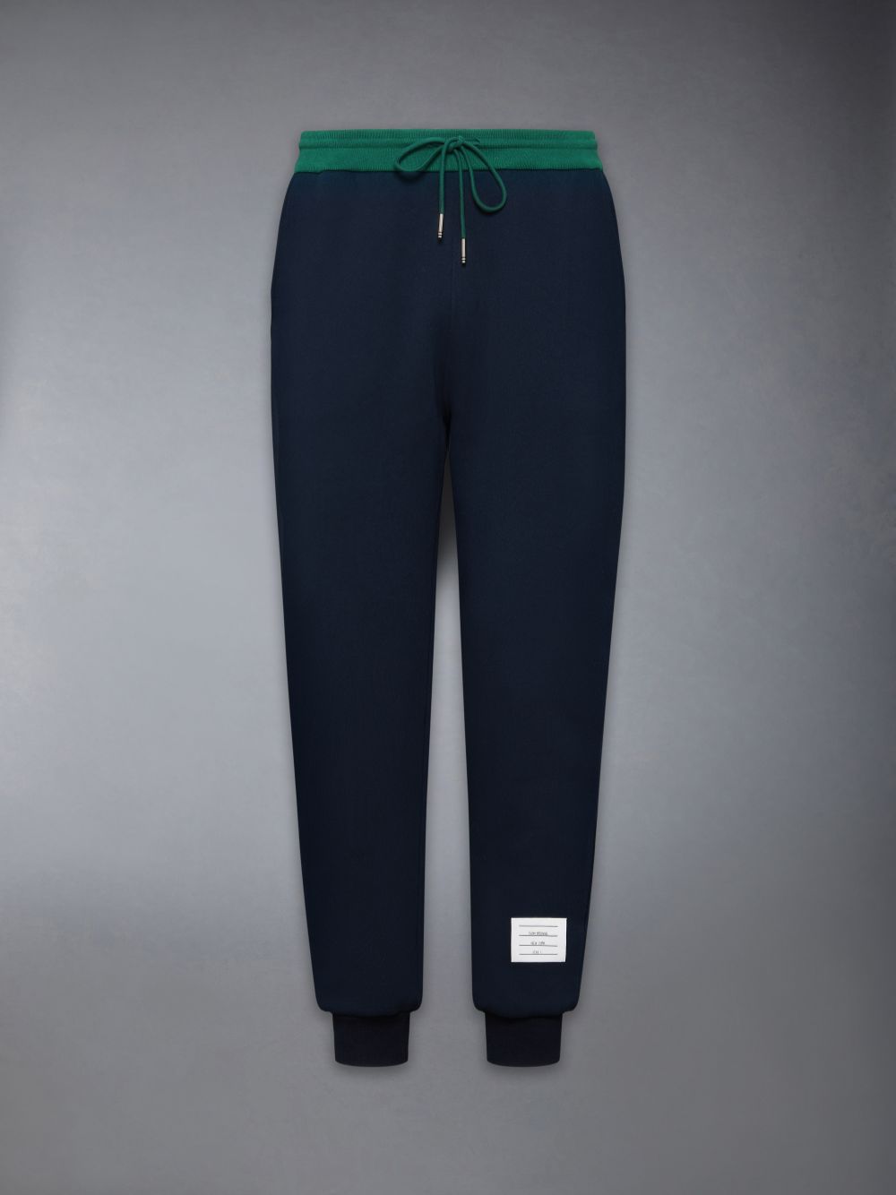 Men Thom Browne Brushed Color Blocked Sweatpants Blue | KZY95I40173