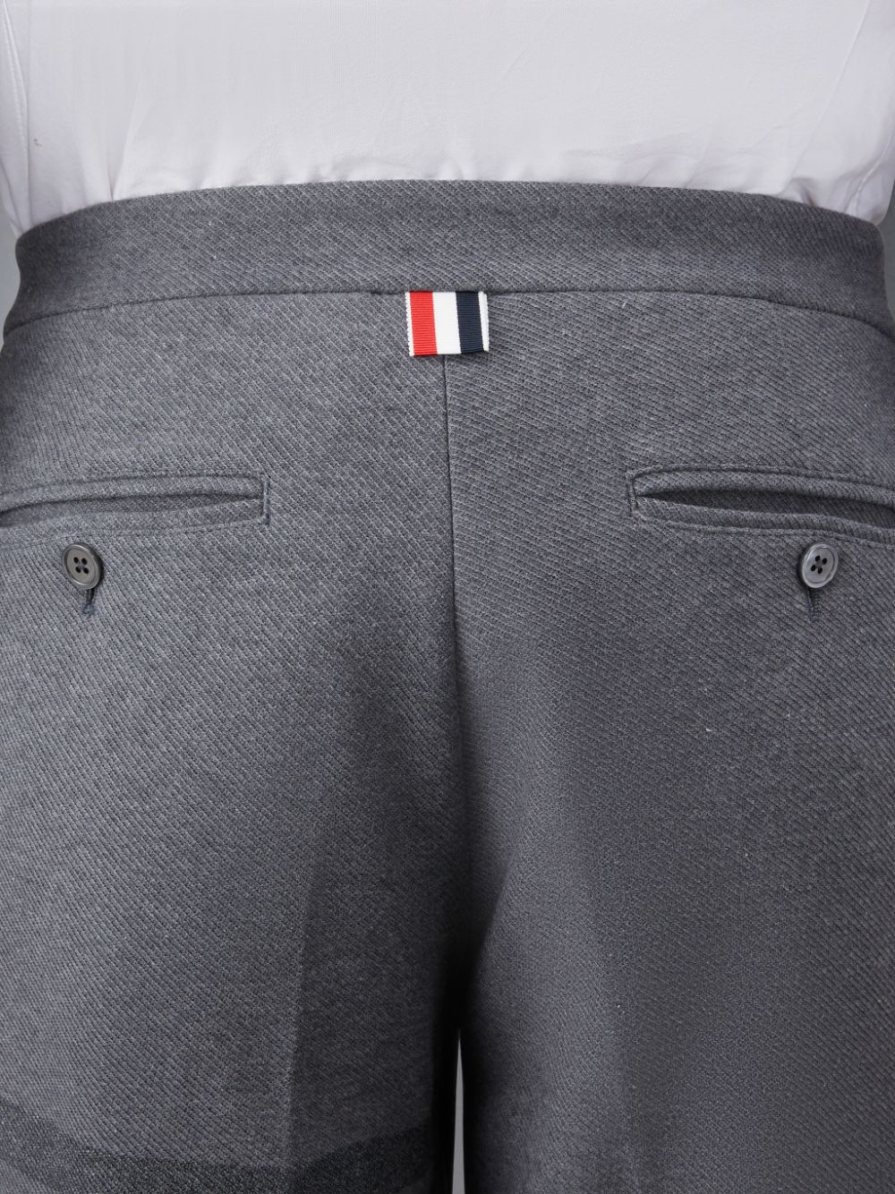 Men Thom Browne Double Face Tech Twill Slim Pants Grey | XTD75R00770