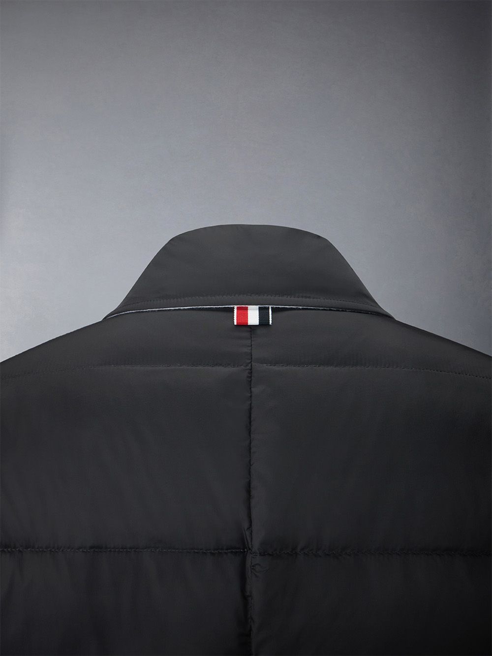 Men Thom Browne Downfilled 4-bar Classic Bal Collar Coats Black | NID32A12129