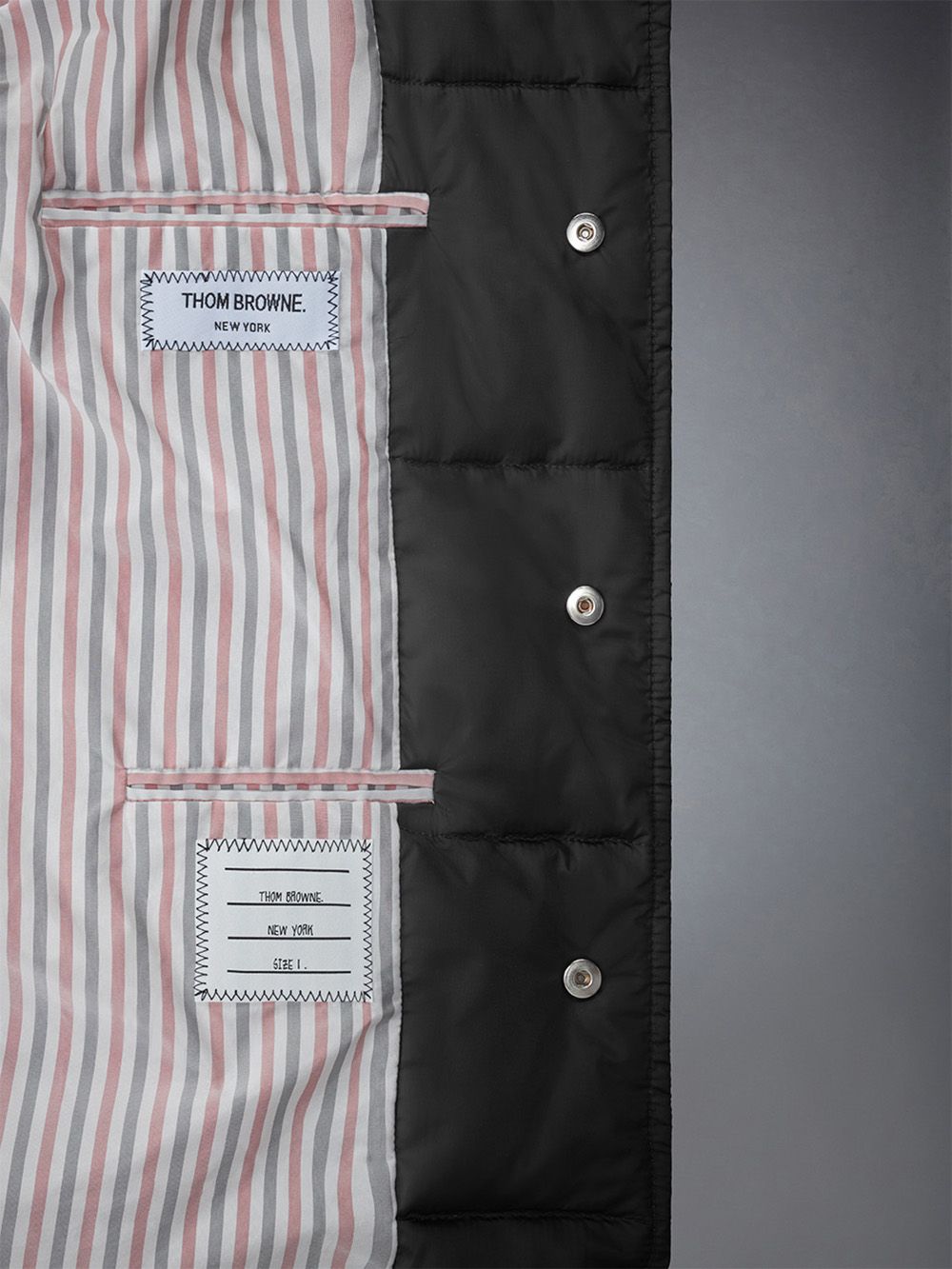 Men Thom Browne Downfilled 4-bar Classic Bal Collar Coats Black | NID32A12129