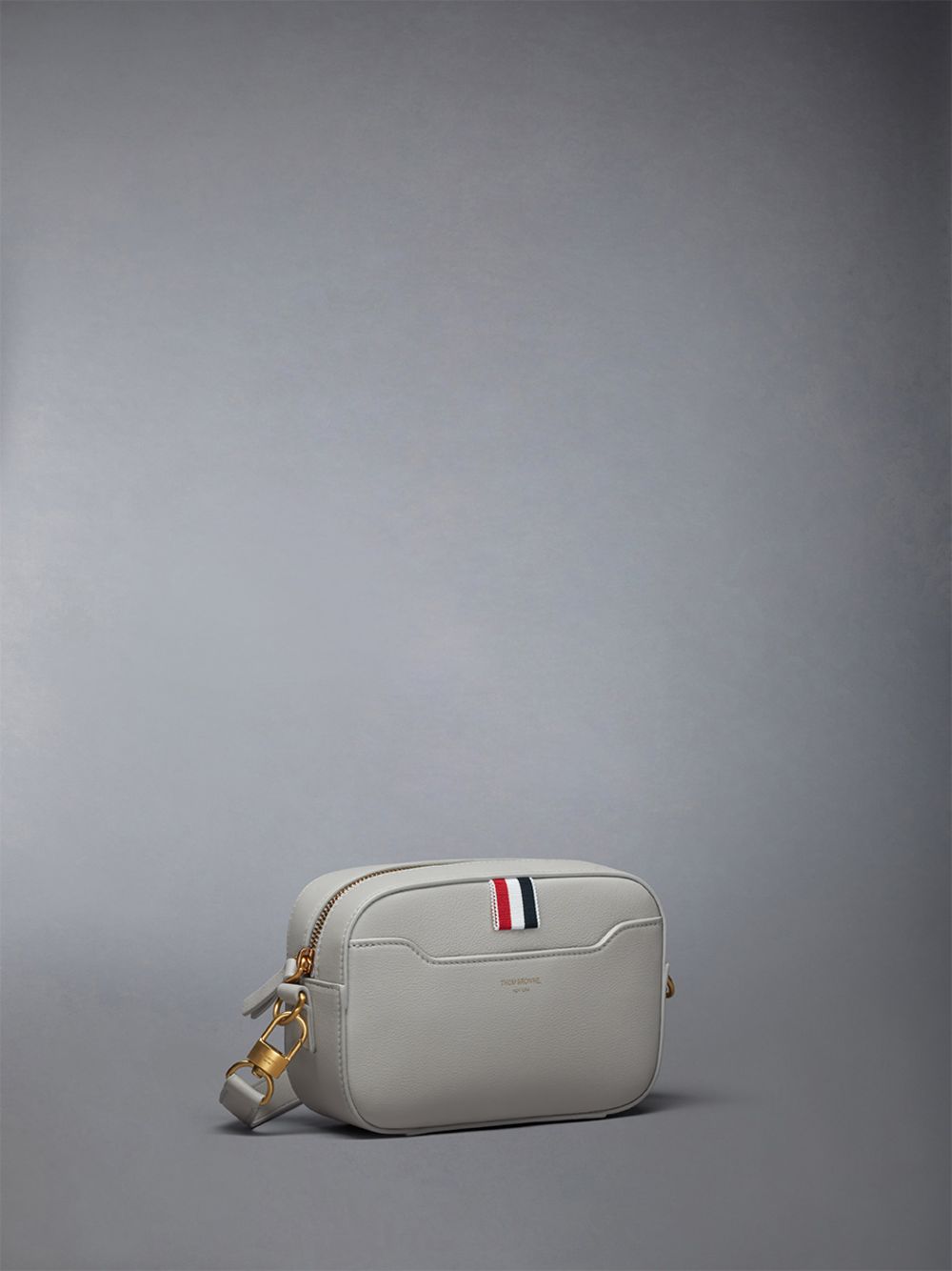 Men Thom Browne Horizontal Camera in Smooth Calf Tool Bags Beige | MRH95E53247