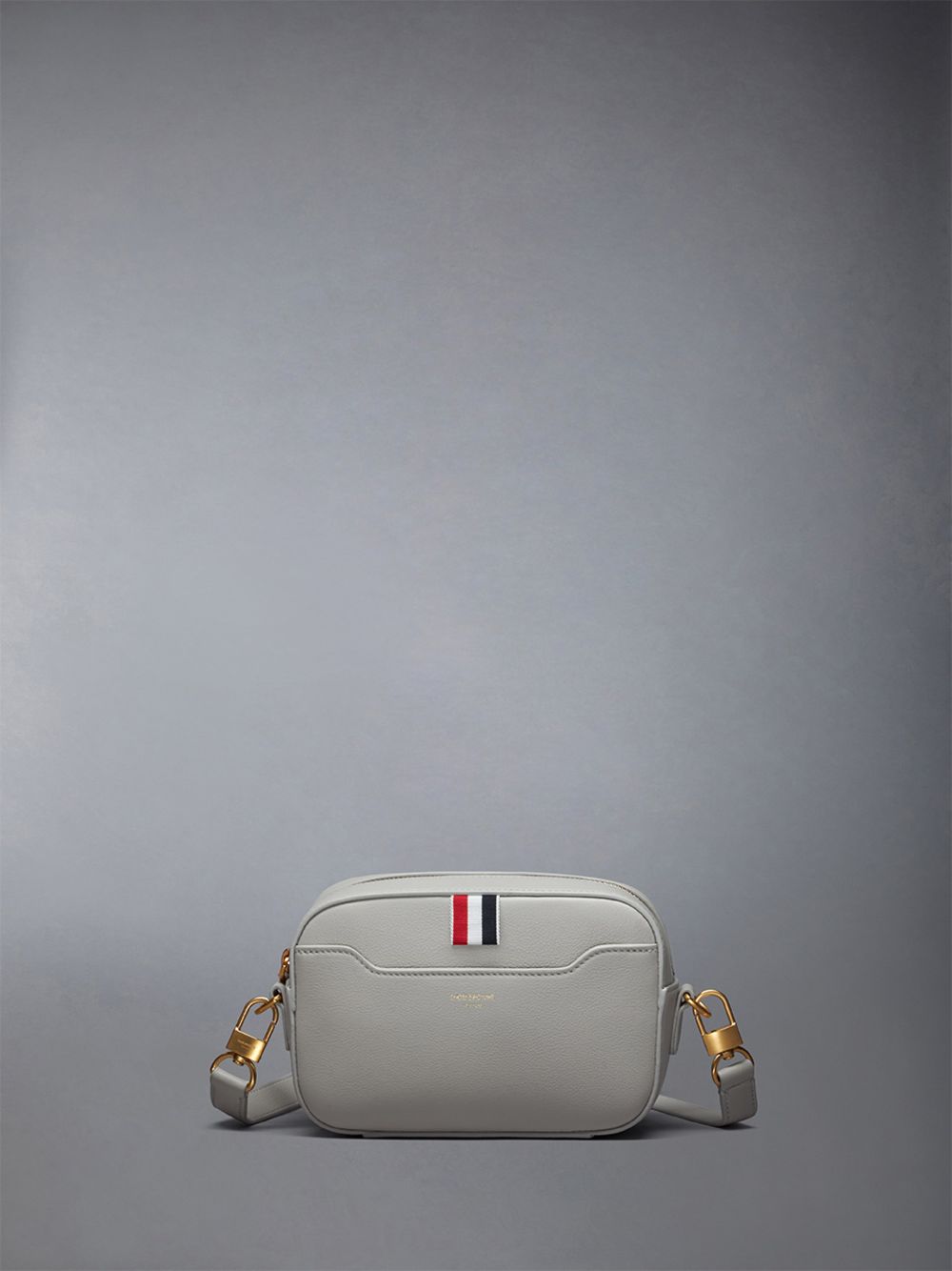 Men Thom Browne Horizontal Camera in Smooth Calf Tool Bags Beige | MRH95E53247