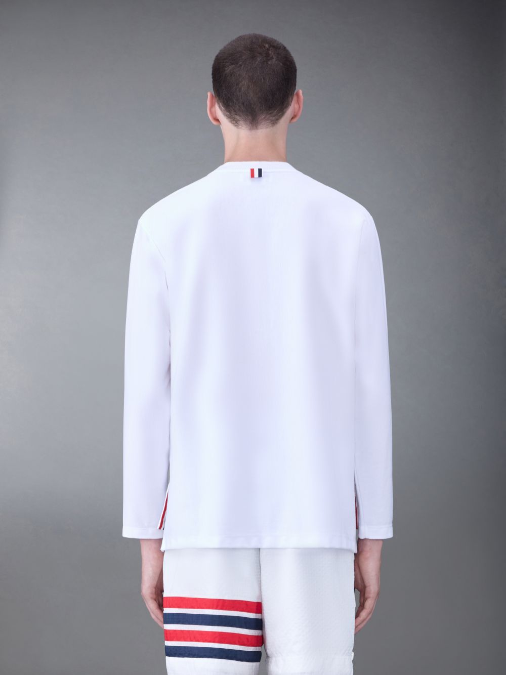 Men Thom Browne Jersey Oversized T Shirts White | NTV46Q97557