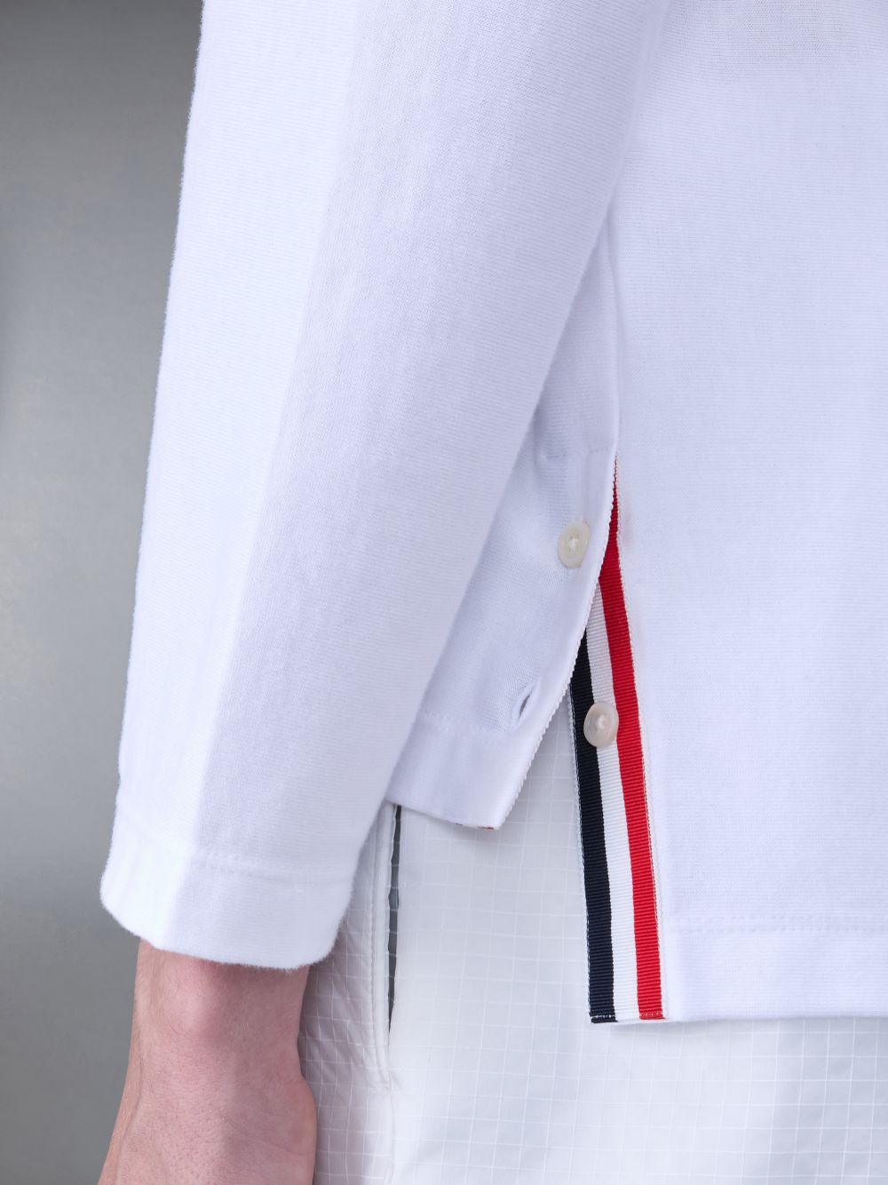 Men Thom Browne Jersey Oversized T Shirts White | NTV46Q97557