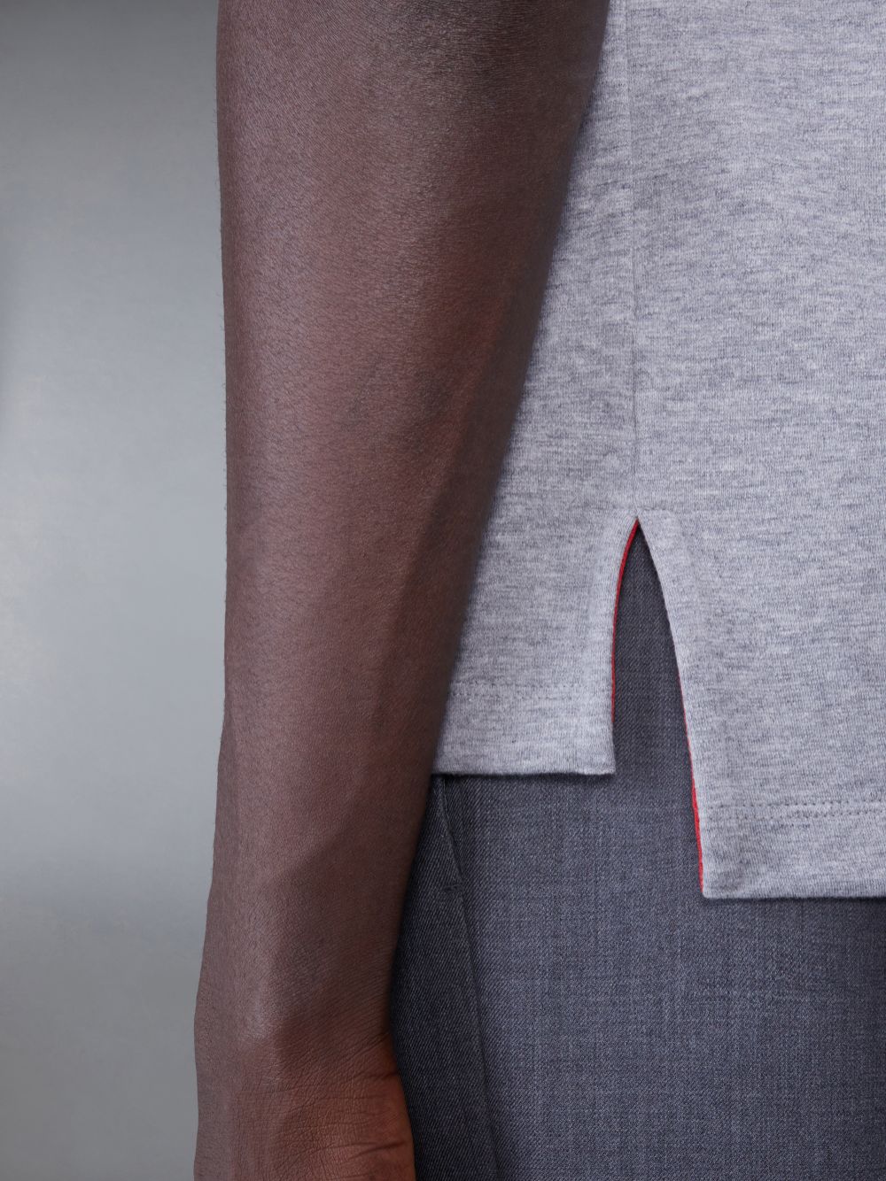 Men Thom Browne Oversized Short Sleeve Pocket T Shirts Grey | TLP91O93873