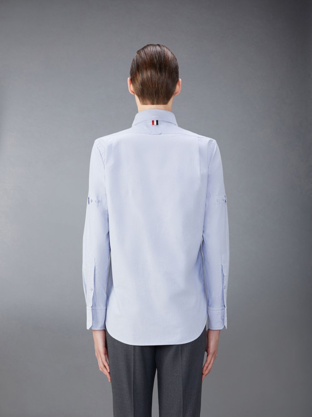 Men Thom Browne Oxford Armband Shirts Blue | NYX07T17394