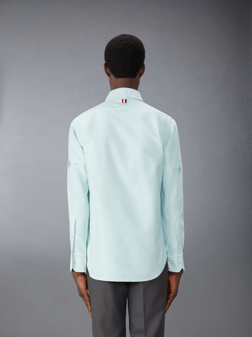 Men Thom Browne Oxford Armband Shirts Green | ACA23N87105