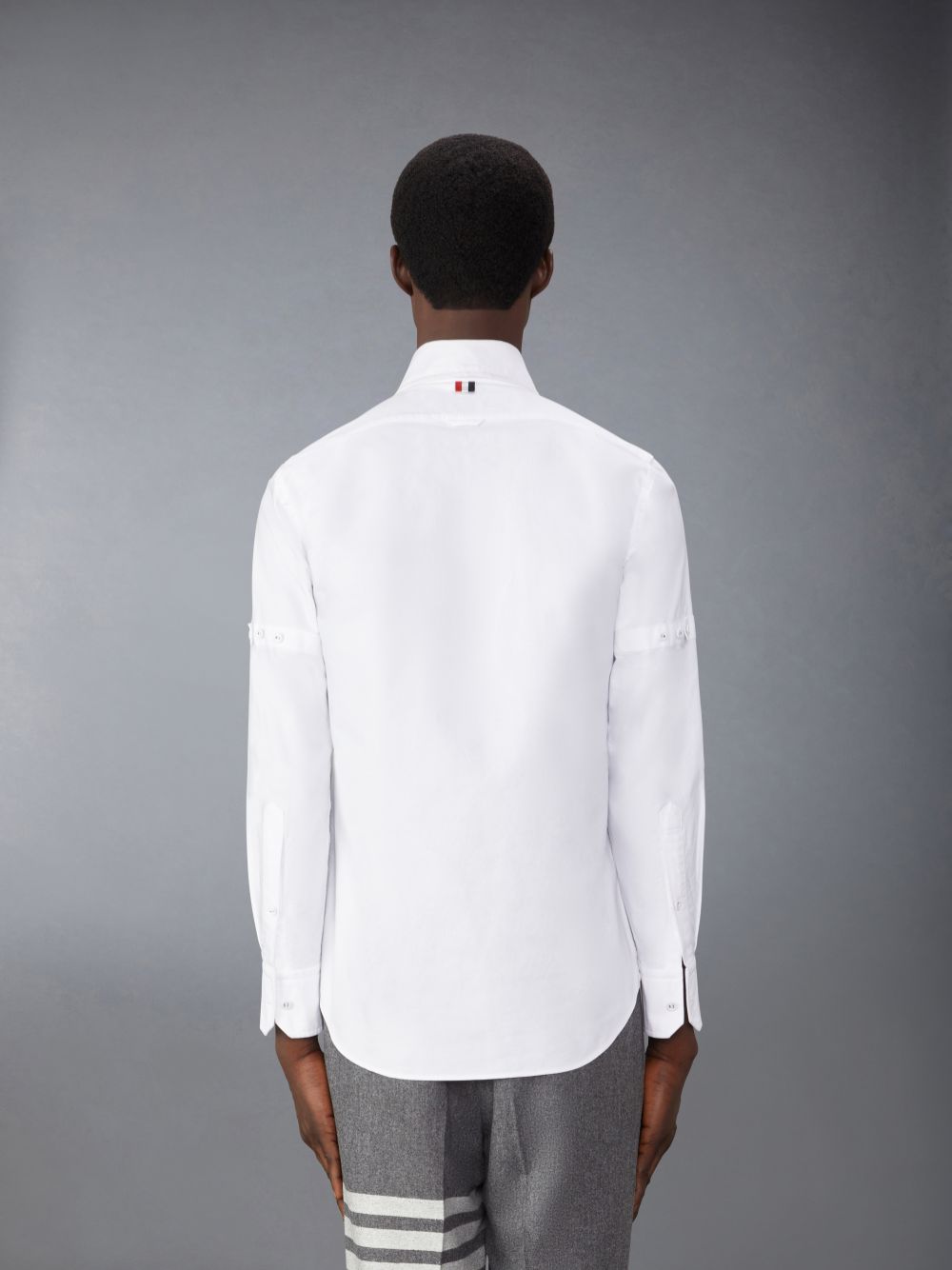 Men Thom Browne Oxford Armband Shirts White | LME22O14929