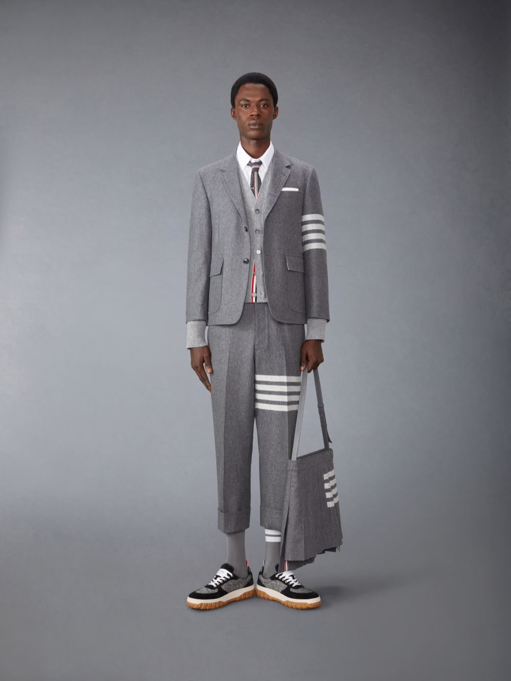 Men Thom Browne Oxford Armband Shirts White | LME22O14929