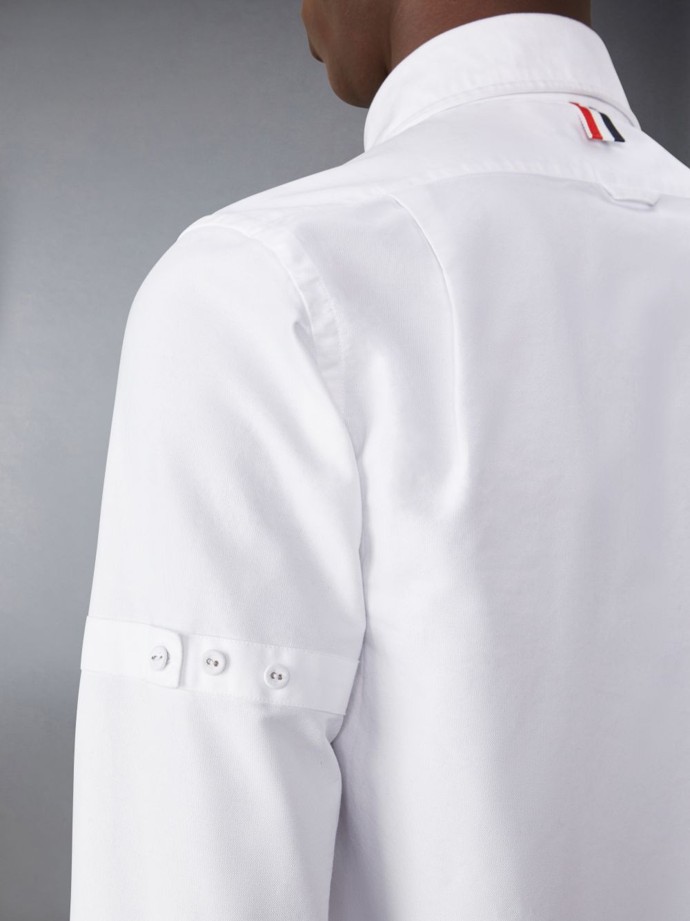 Men Thom Browne Oxford Armband Shirts White | LME22O14929