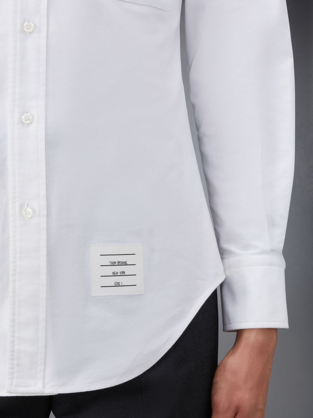 Men Thom Browne Oxford Classic Shirts White | YYD00T51526