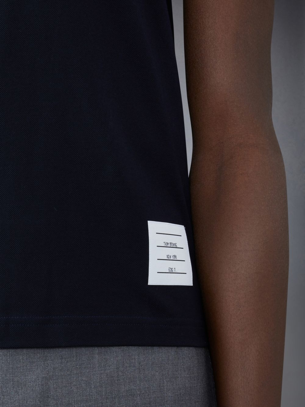 Men Thom Browne Pique Pocket Polo Shirt Blue | SLZ95M97694