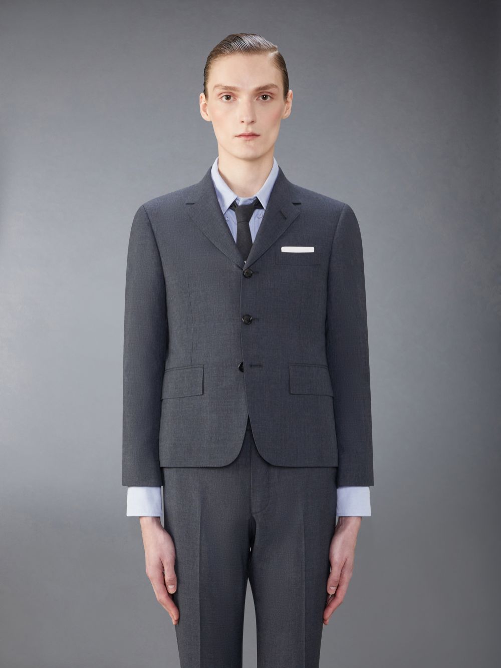 Men Thom Browne School Uniform Sport Coats Grey | BUD98Z38547