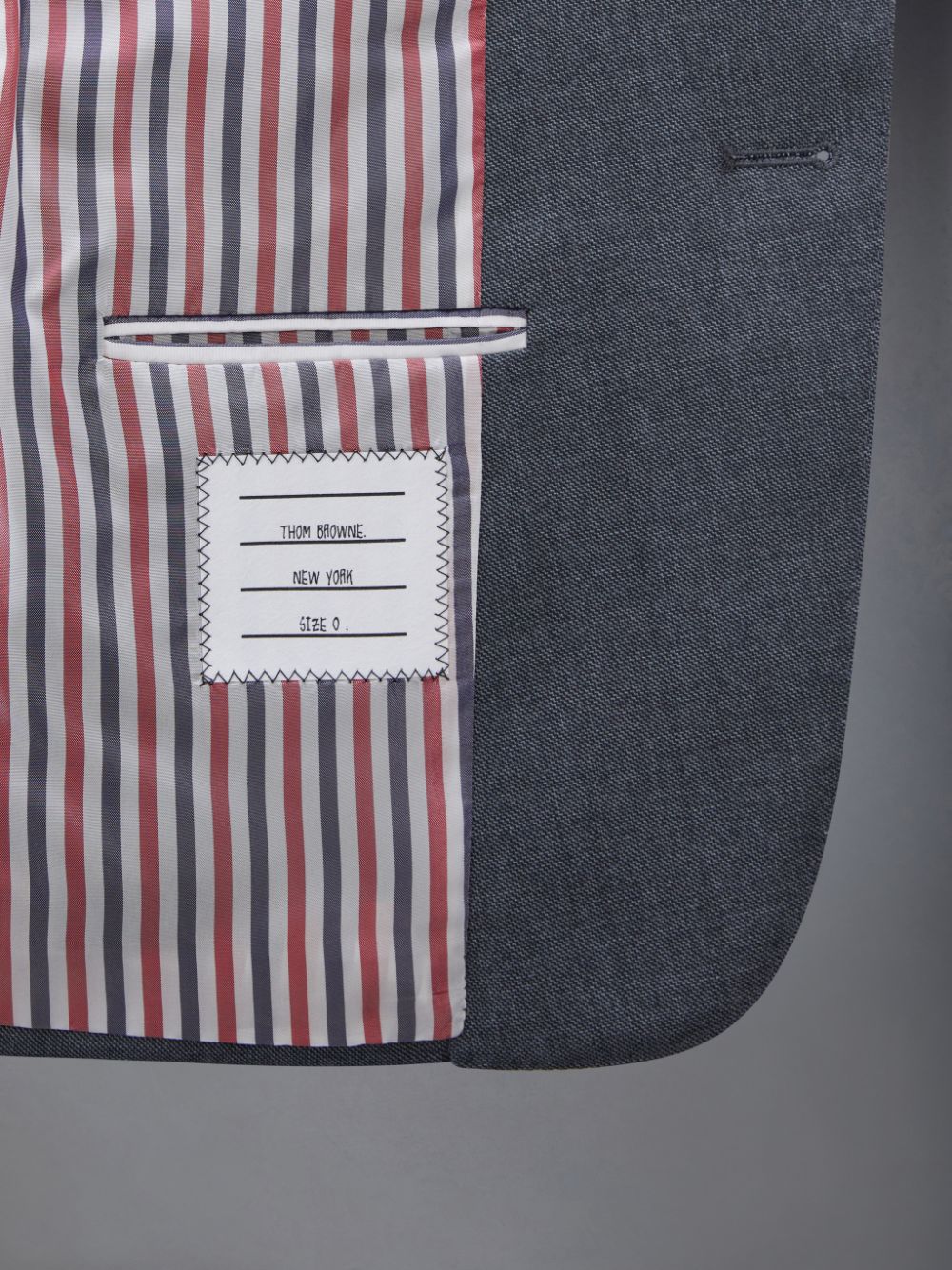 Men Thom Browne Twill School Uniform 4-Bar High Armhole Sport Coats Grey | SBJ37U68081
