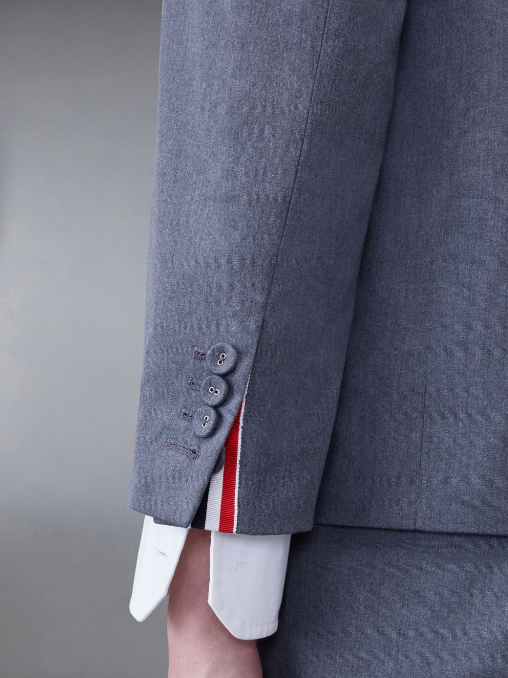 Men Thom Browne Typewriter Cloth Armband Sport Coats Grey | SGR03I85298
