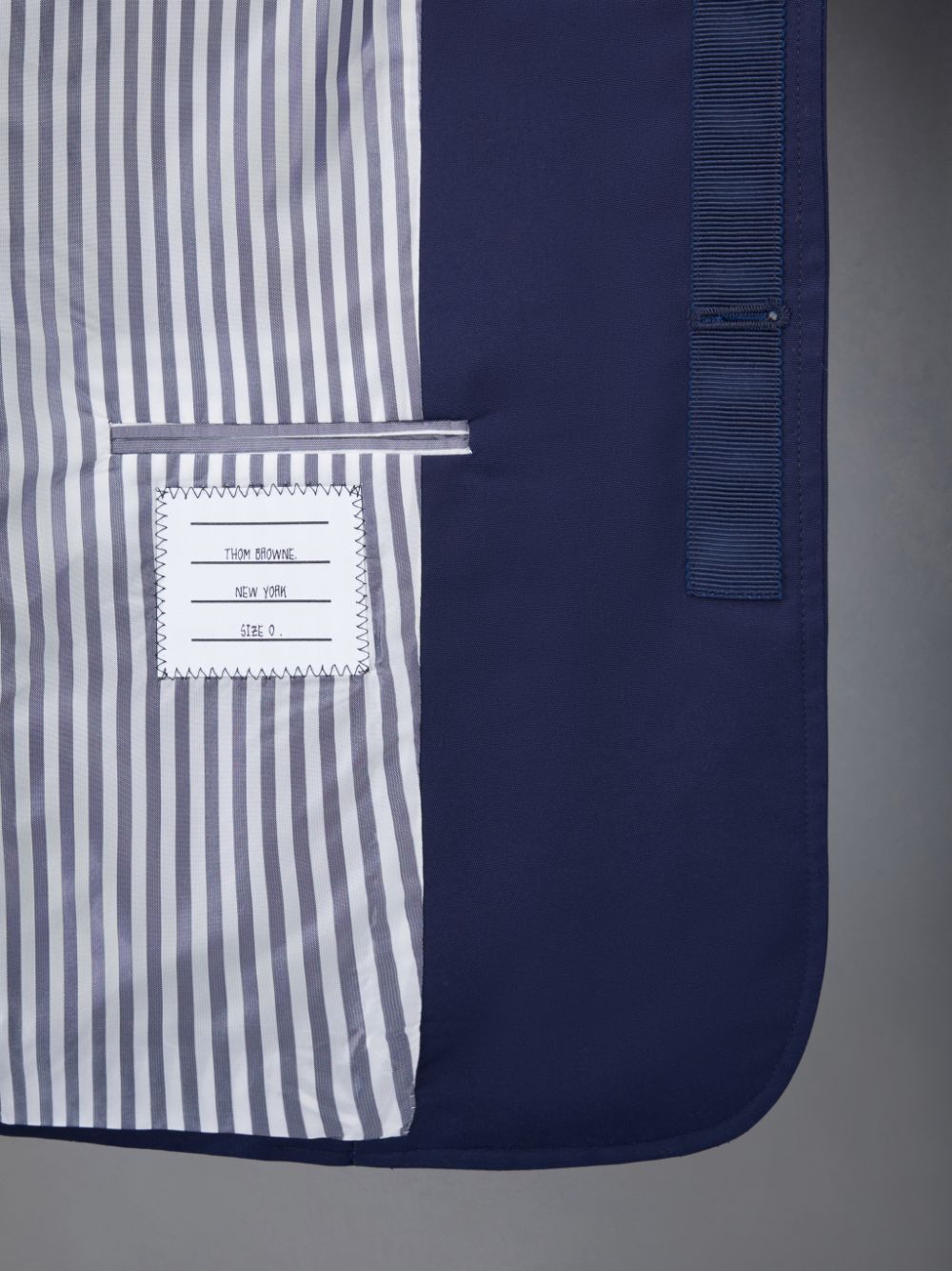 Men Thom Browne Typewriter Cloth Armband Straight Fit Sport Coats Blue | IJT67C81688