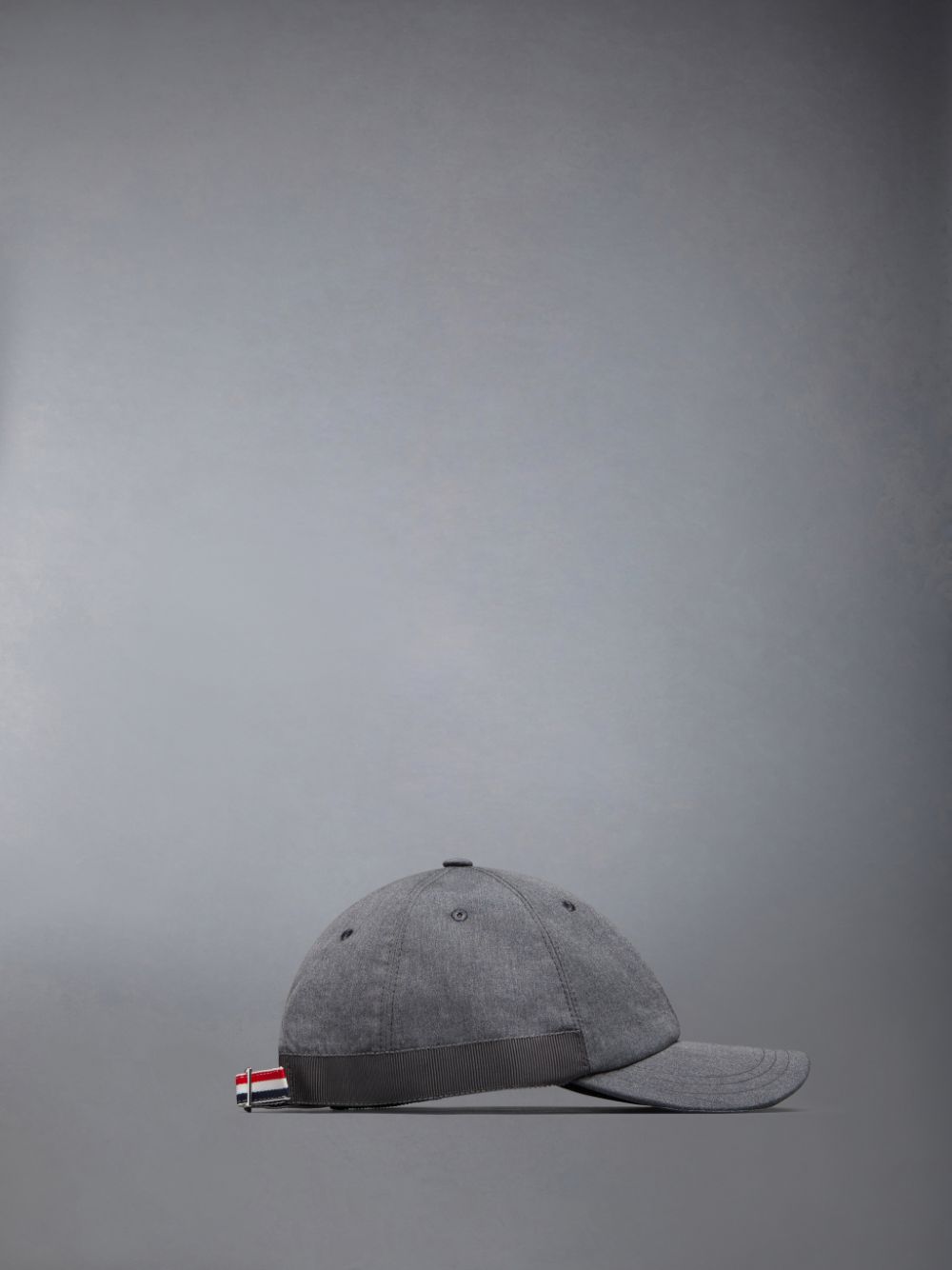 Men Thom Browne Typewriter Cloth Classic Baseball Caps Grey | BSK90R25596