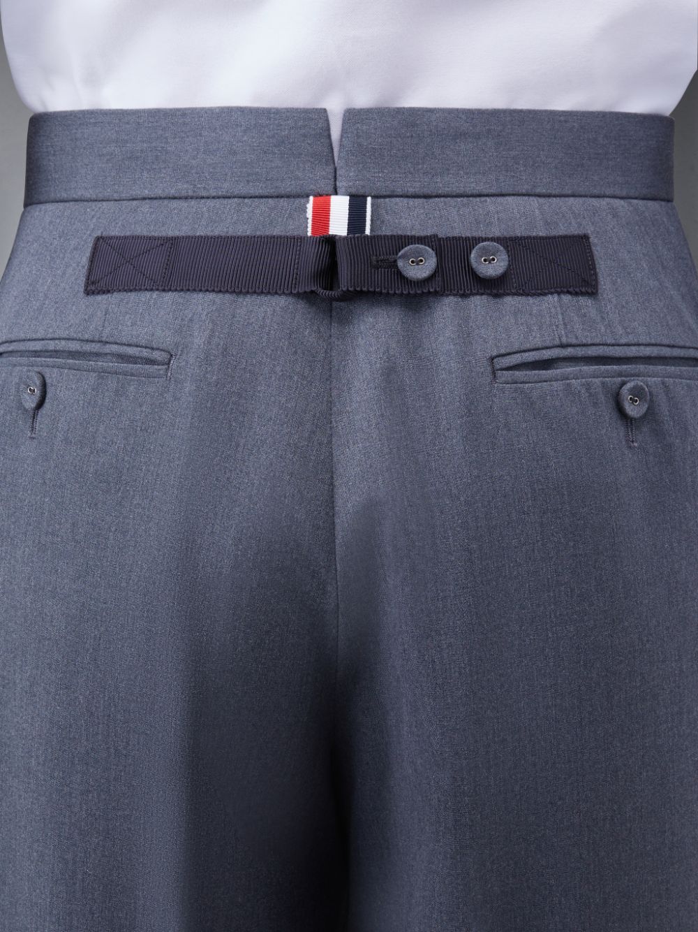 Men Thom Browne Typewriter Cloth Classic Pants Grey | NON40P51829
