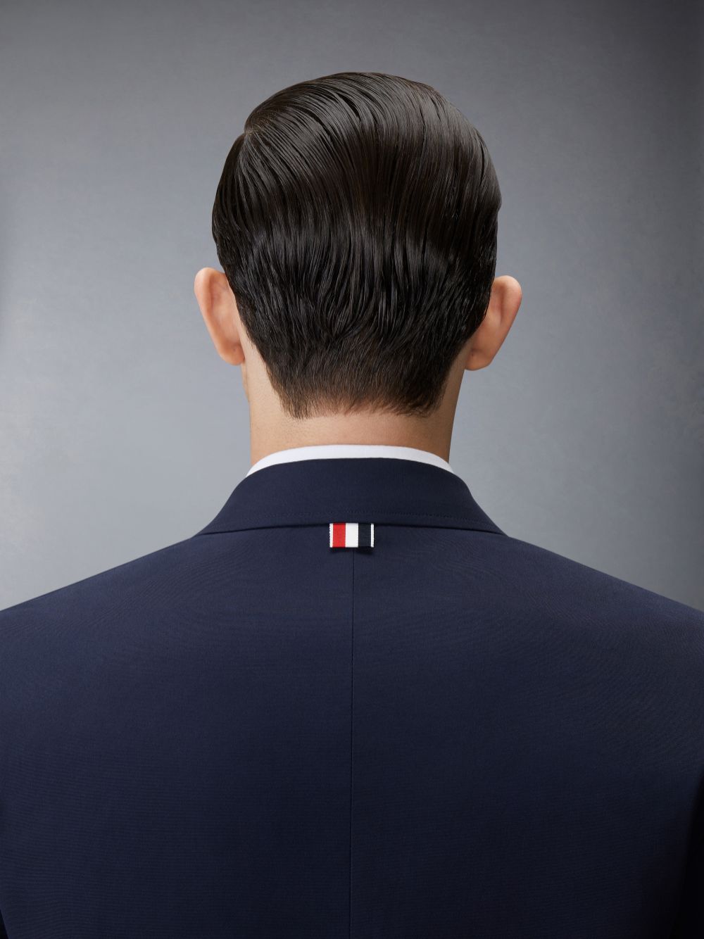 Men Thom Browne Typewriter Cloth Grosgrain Placket Sport Coats Blue | HEQ95B35558