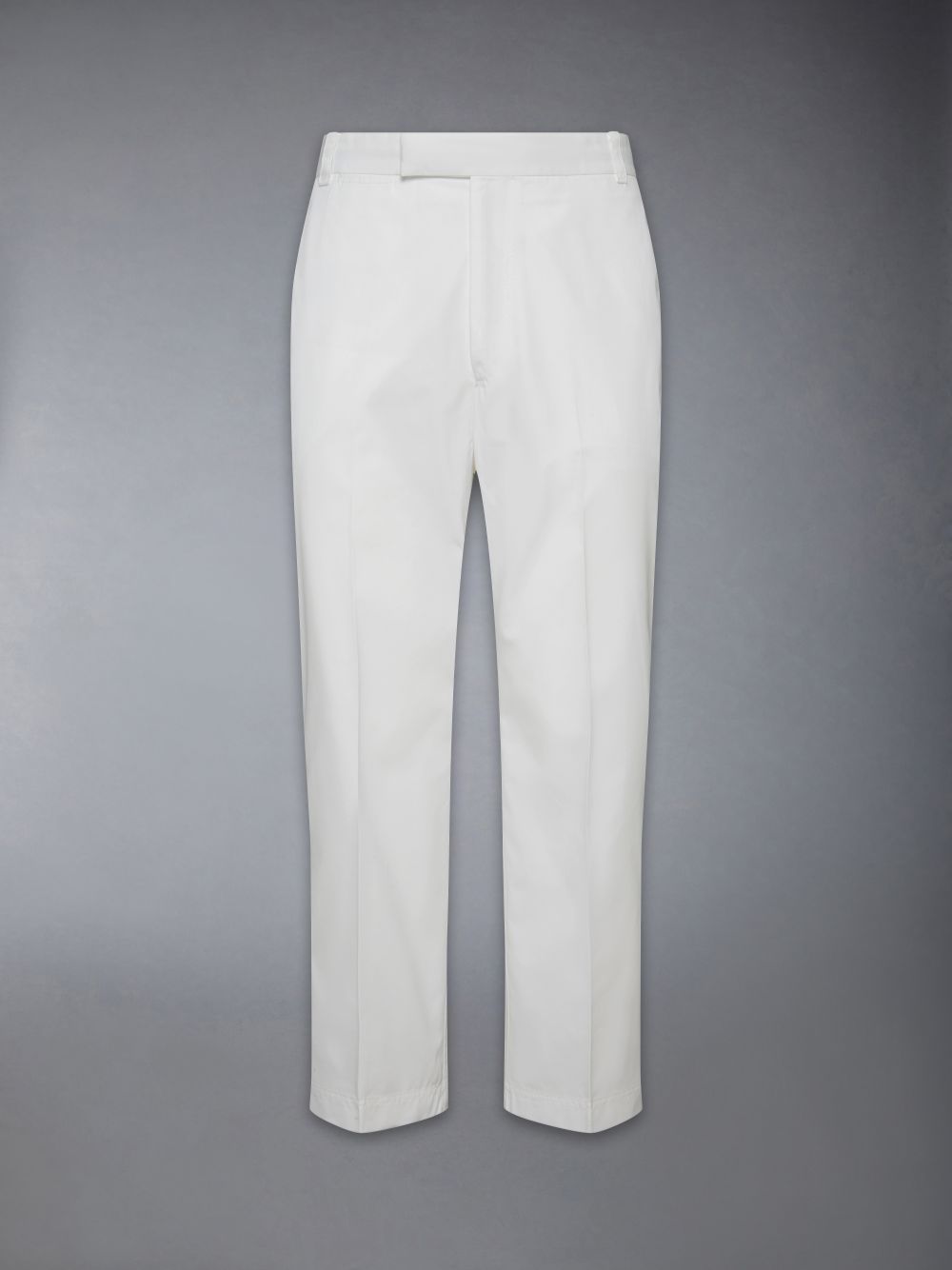 Men Thom Browne Typewriter Unconstructed Straight Leg Pants White | YFK32Y99533
