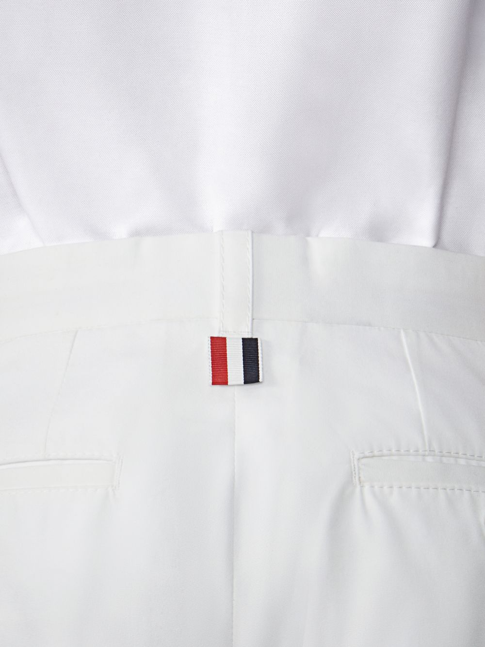 Men Thom Browne Typewriter Unconstructed Straight Leg Pants White | YFK32Y99533