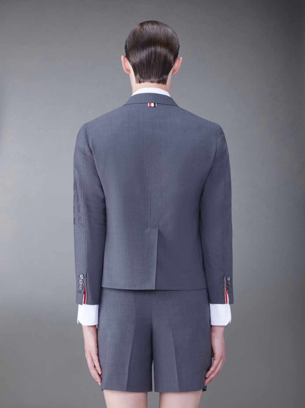 Men Thom Browne Wool 4-Bar Sack Sport Coats Grey | XMN12I57867