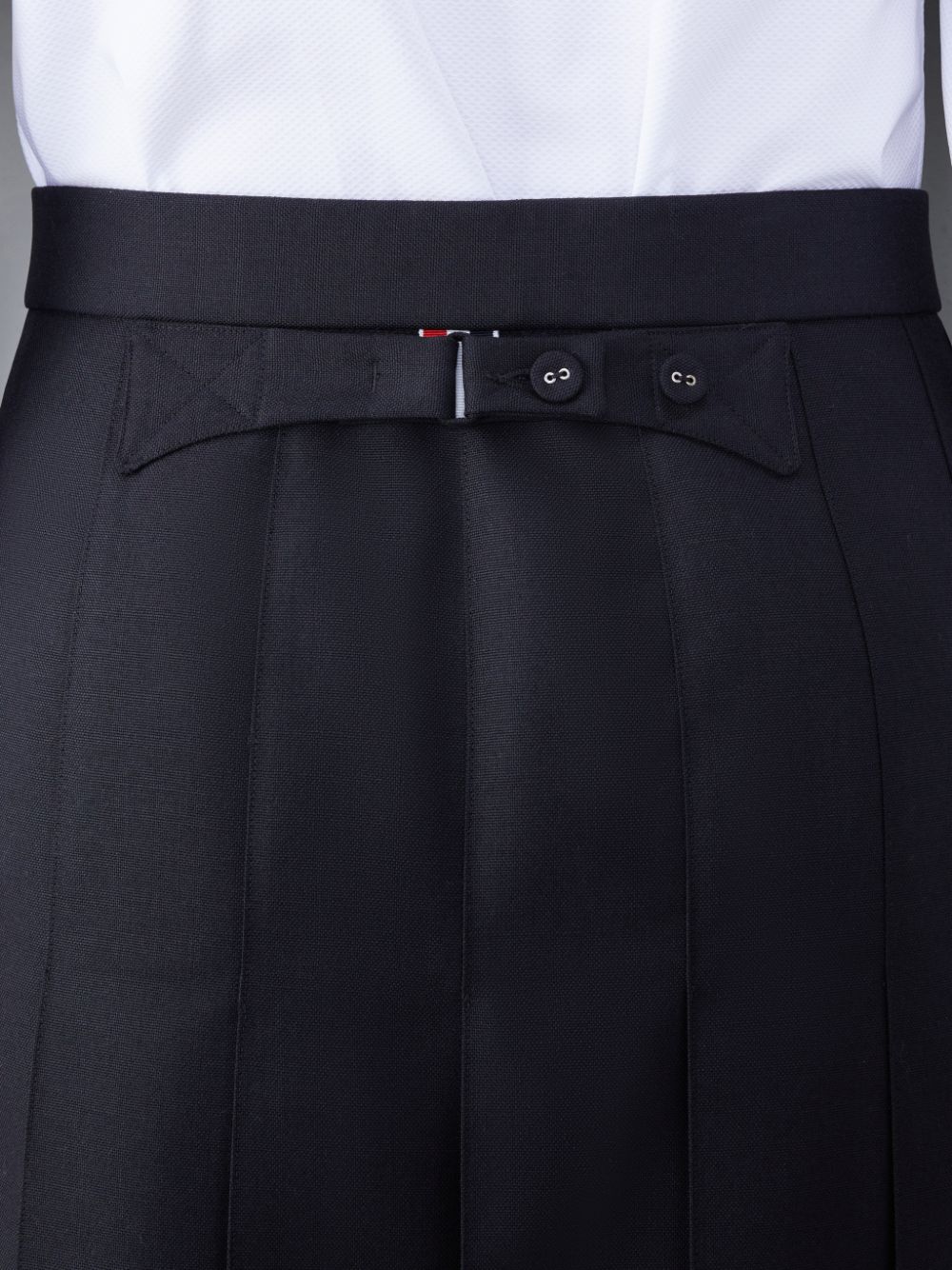 Men Thom Browne Wool Classic Pleated Skirts Black | QPQ16Q29458
