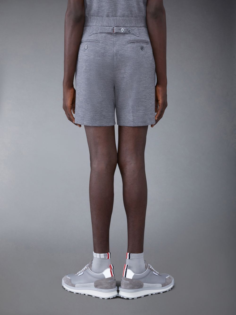 Men Thom Browne Wool Midi Shorts Grey | SCP89T48927
