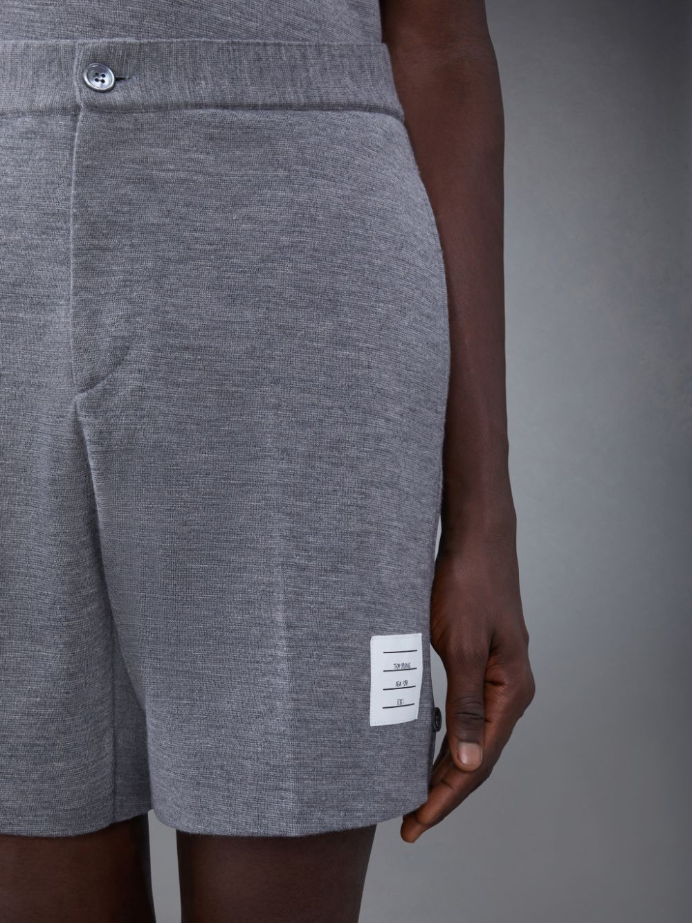 Men Thom Browne Wool Midi Shorts Grey | SCP89T48927