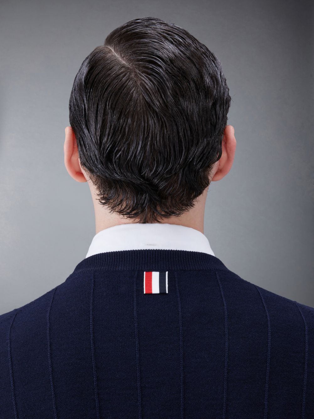 Men Thom Browne Wool Relaxed Pullover Blue | VKF42X55880