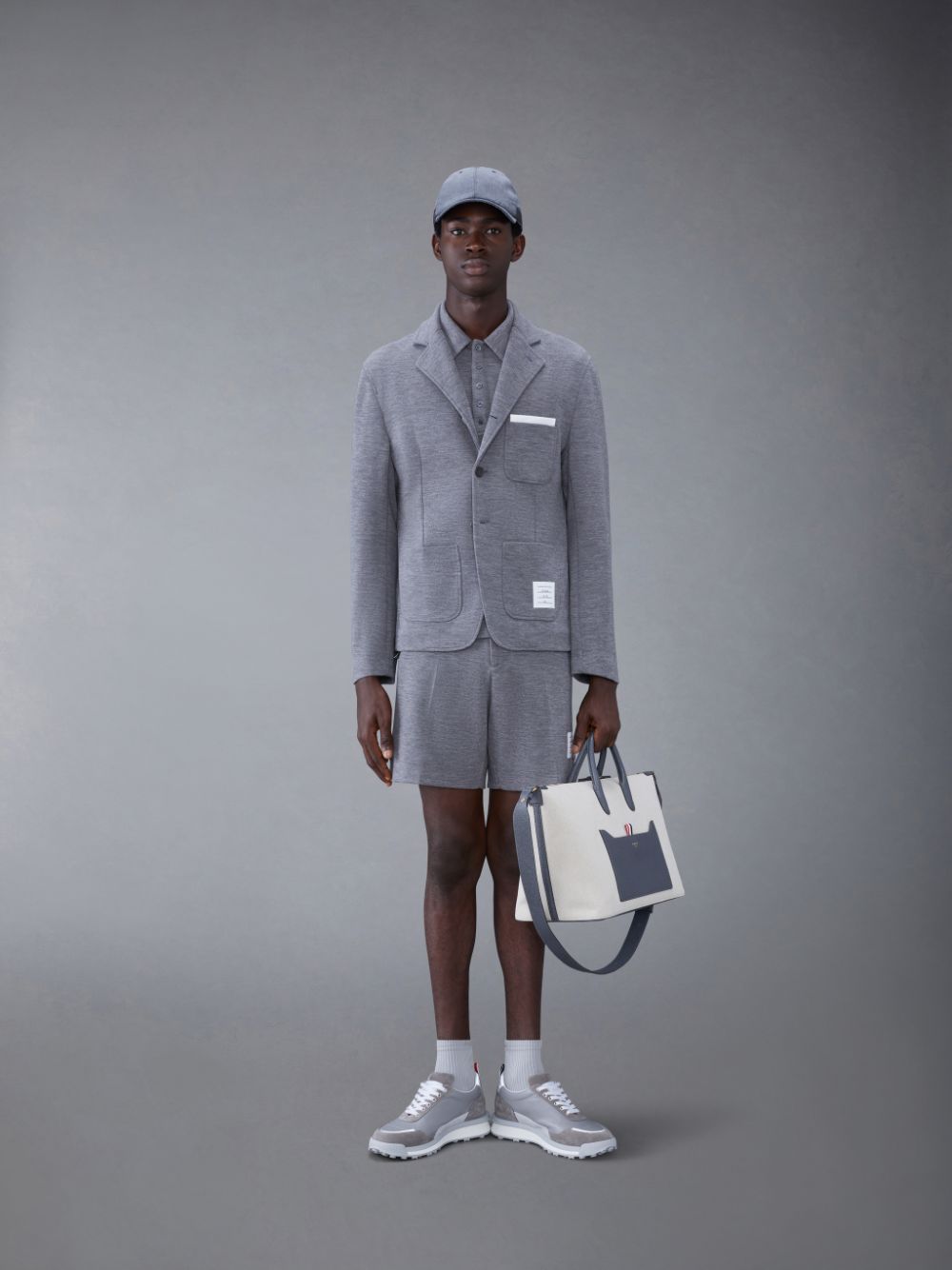 Men Thom Browne Wool Sport Coats Grey | NAI97W31786
