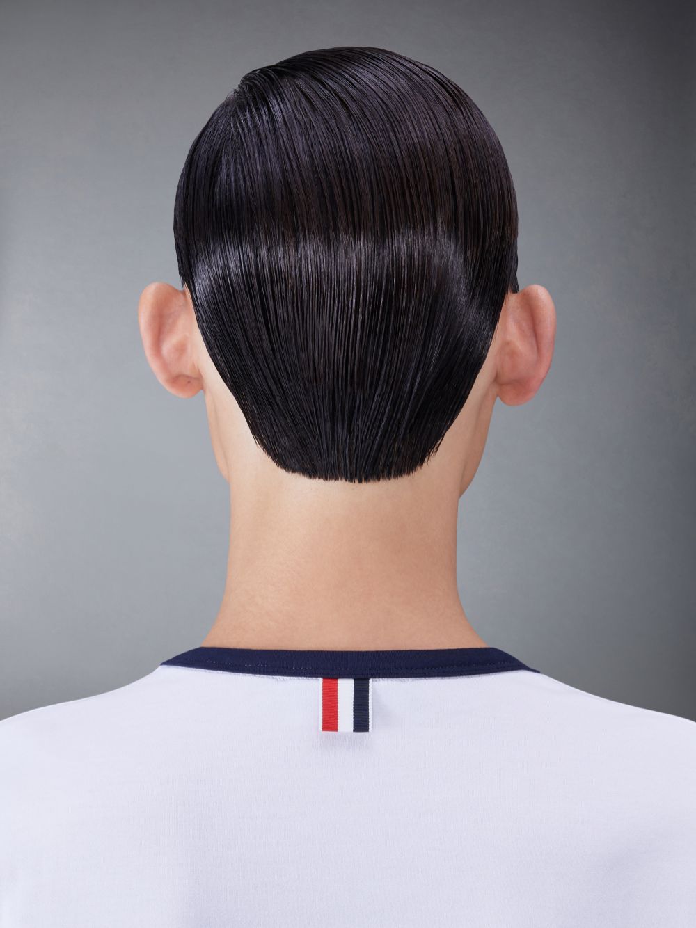 Men Thom Browne contrasting-trim T Shirts White | PCG72W55241