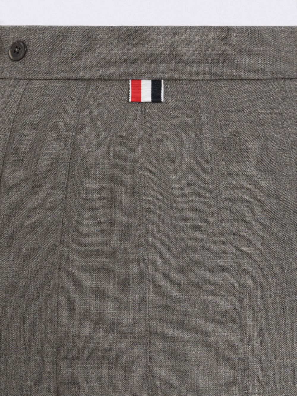 Women Thom Browne 2-Ply Fresco Pleated Straight Skirts Grey | ZFN96J09520