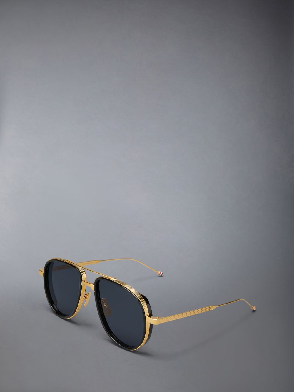 Women Thom Browne Acetate And Titanium Aviator Sunglasses Gold | DSC15T94570