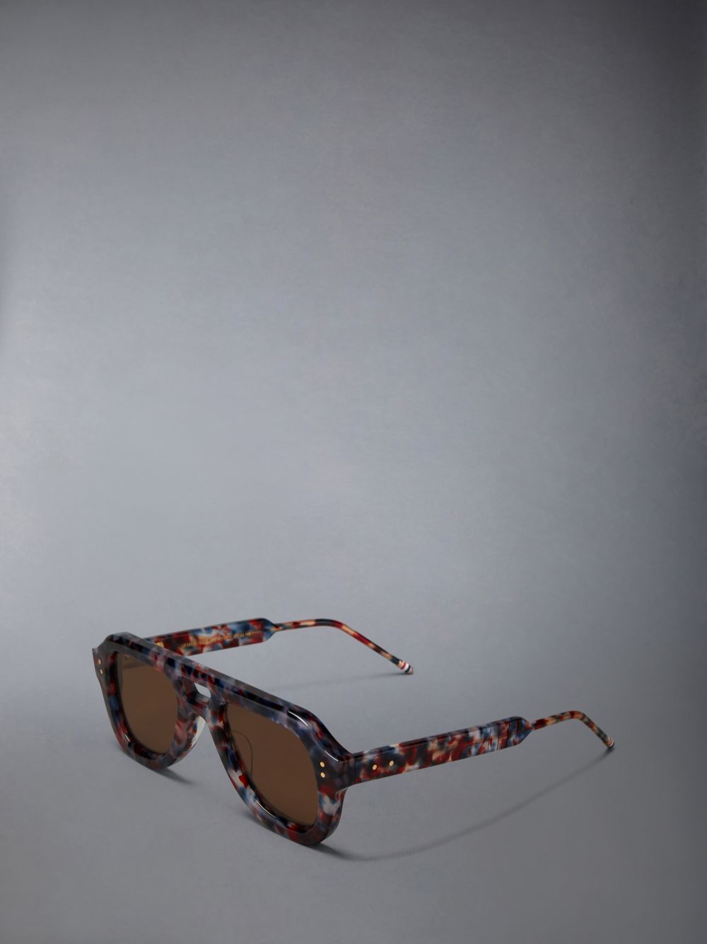 Women Thom Browne Acetate Aviator Sunglasses Multicolor | ZPE65R61588