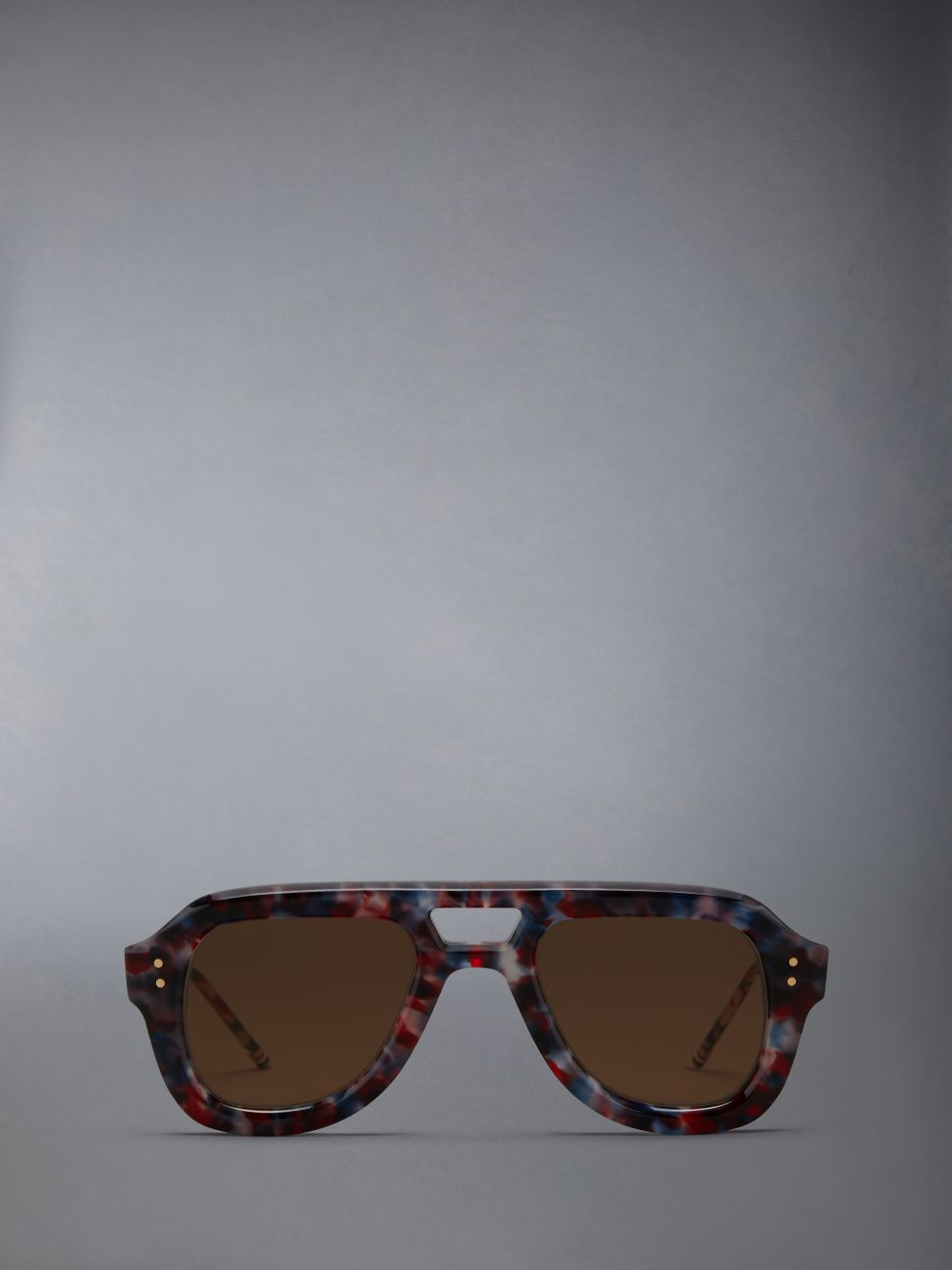 Women Thom Browne Acetate Aviator Sunglasses Multicolor | ZPE65R61588