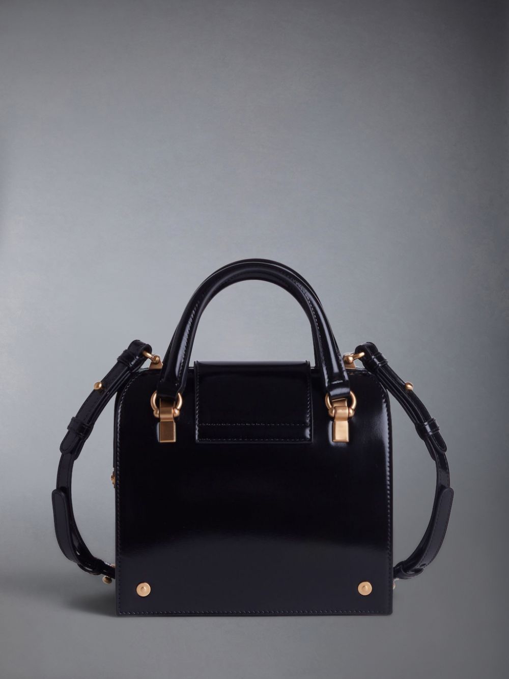 Women Thom Browne Calfskin Mrs. Mini Tote Bags Black | SRH35N18430