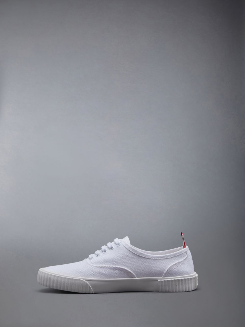 Women Thom Browne Canvas Heritage Sneakers White | OOR39F16923