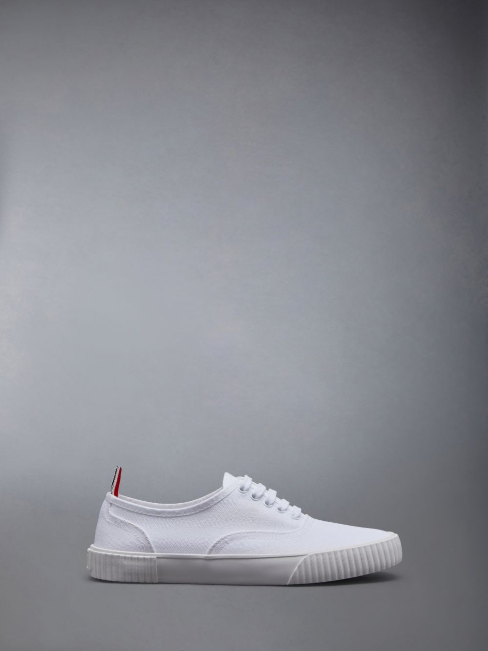 Women Thom Browne Canvas Heritage Sneakers White | OOR39F16923