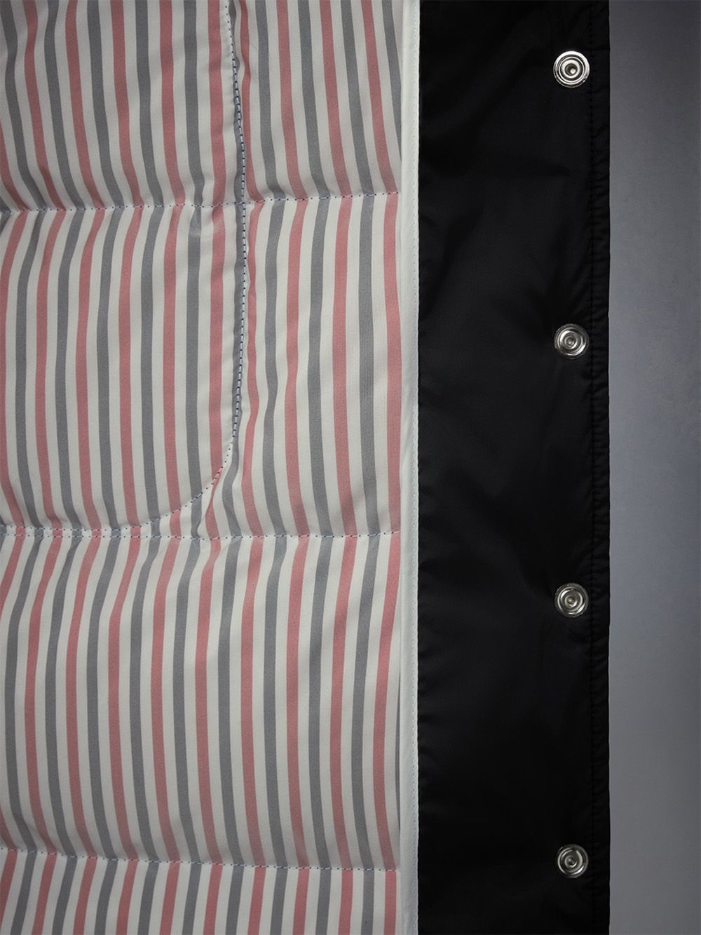 Women Thom Browne Downfilled 4-bar Hooded Shirtdress Coats Black | QZK15W12857
